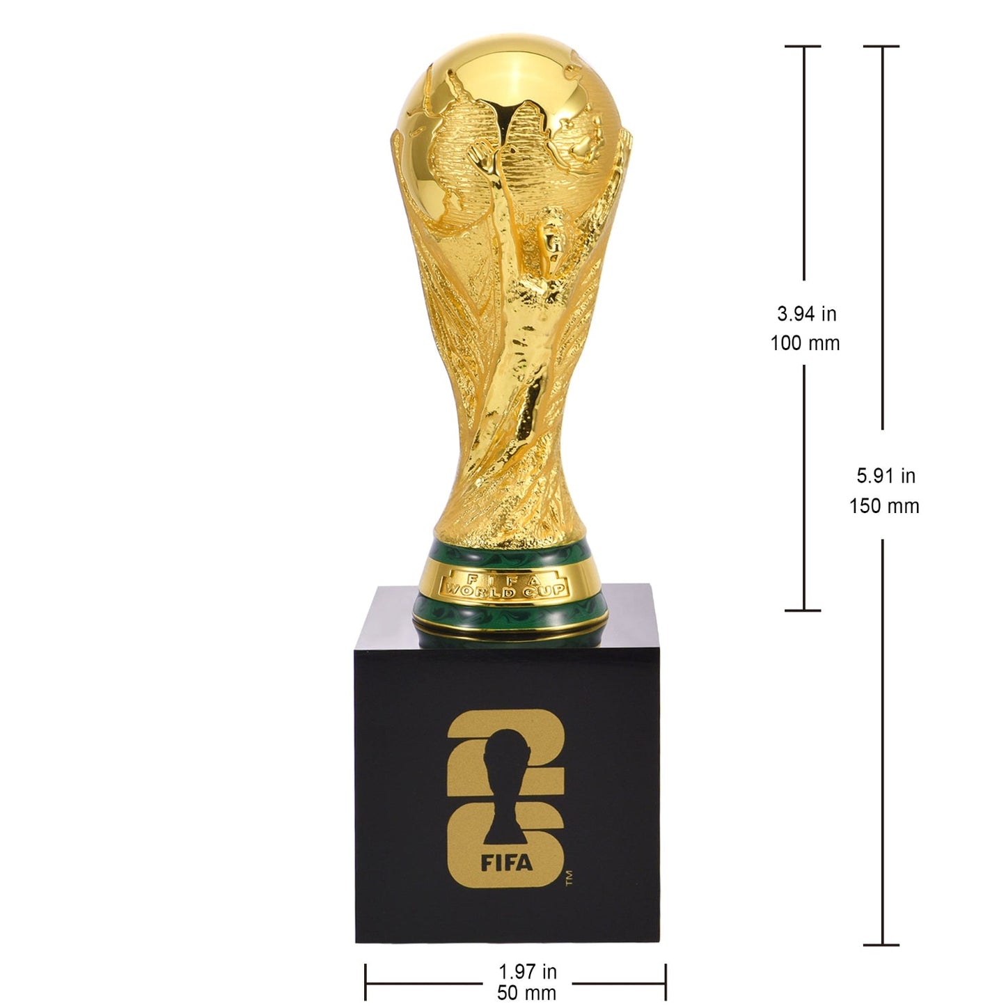 FIFA World Cup 2026 100mm 3D Trophy Replica with Pedestal Popular Style Comfort Casual