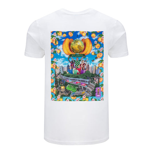 FIFA World Cup 2026 Atlanta Poster White T-Shirt - Unisex Casual Graphic T Shirt