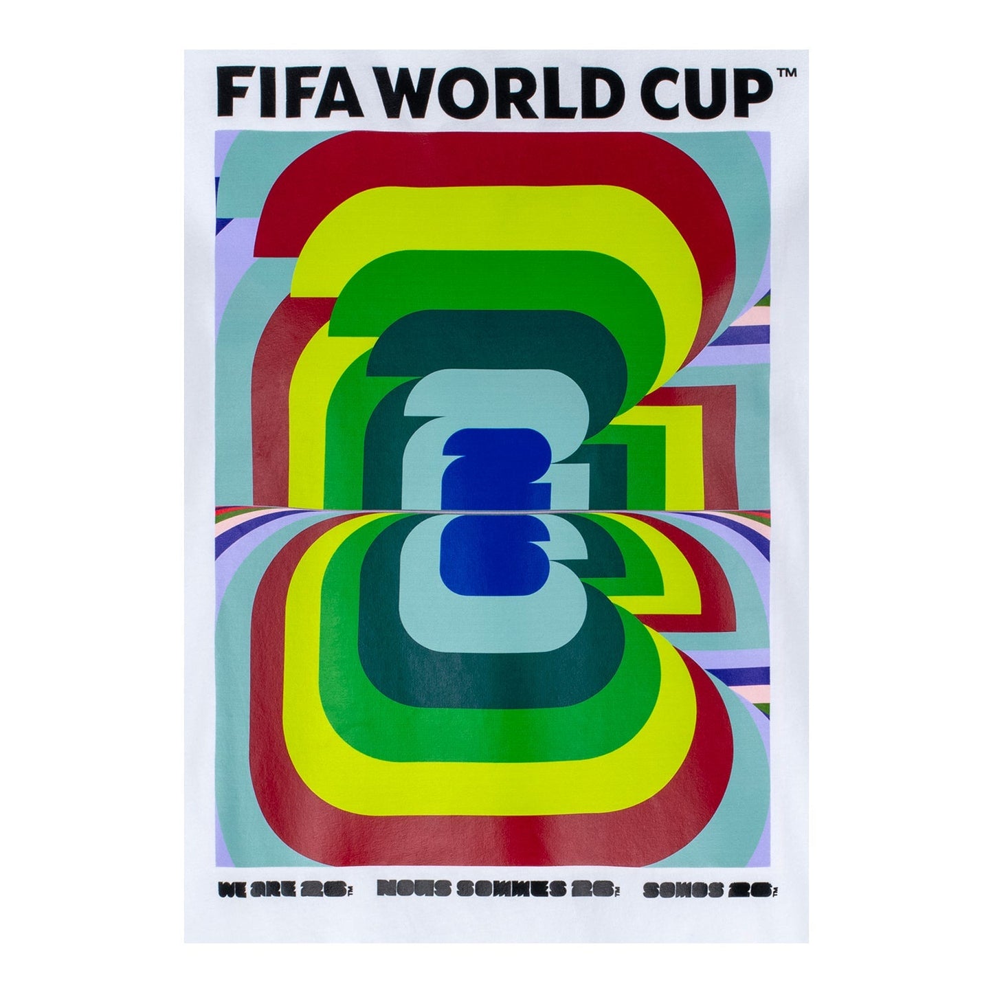 FIFA World Cup 2026 Amplified White T-Shirt - Unisex Casual Graphic T Shirt