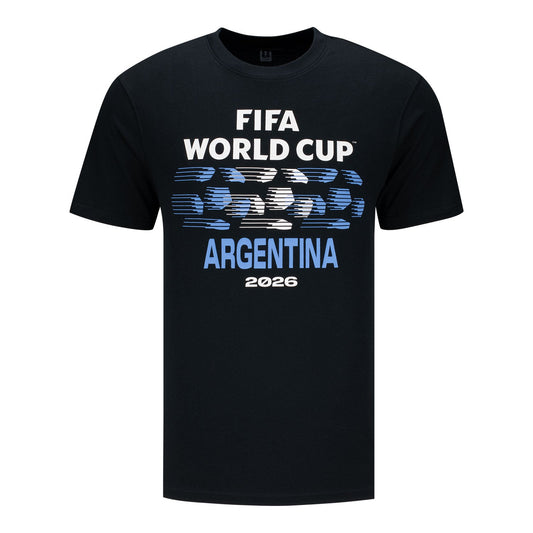 FIFA World Cup 2026 Argentina Ball Graphic T-Shirt - Unisex Casual Graphic T Shirt