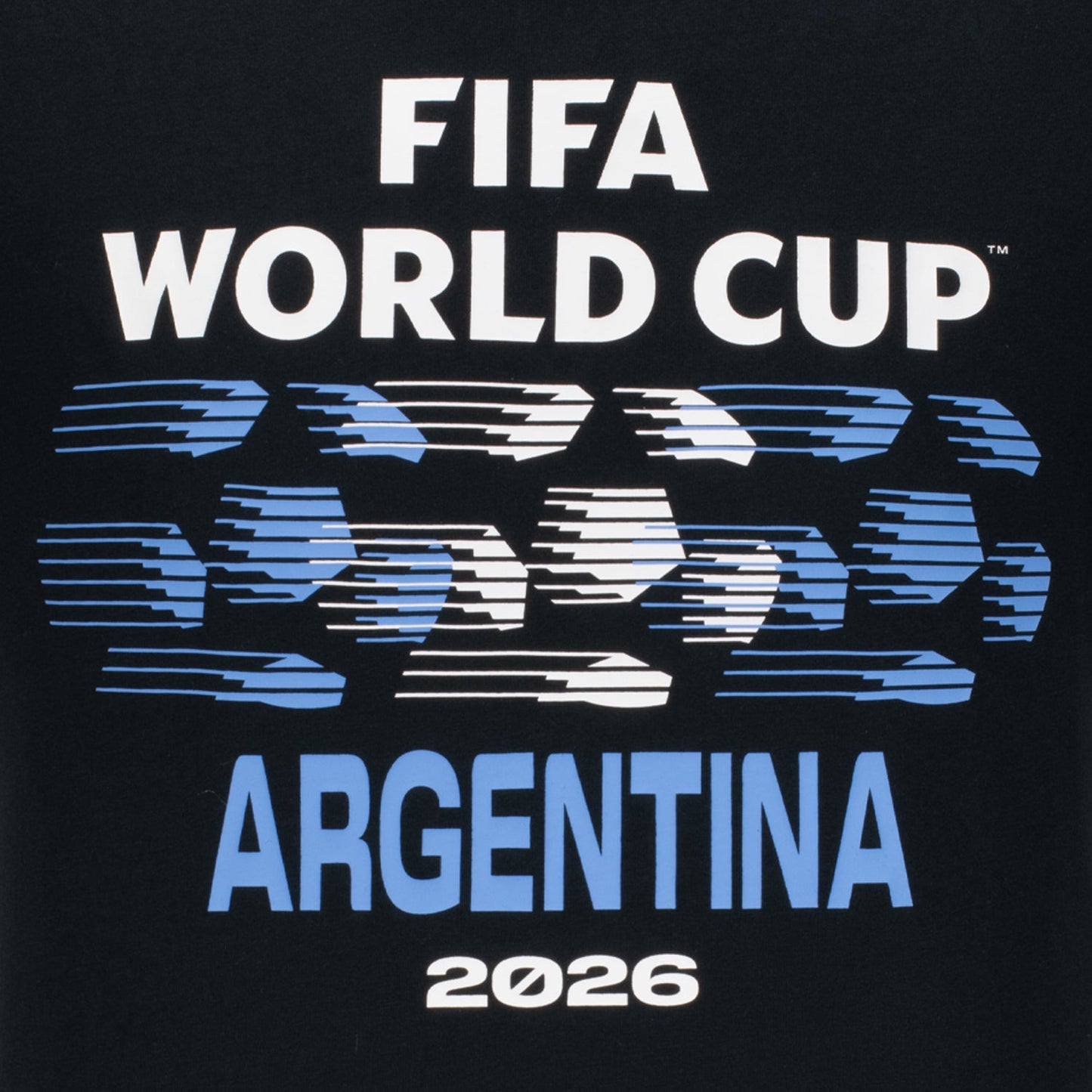 FIFA World Cup 2026 Argentina Ball Graphic T-Shirt - Unisex Casual Graphic T Shirt