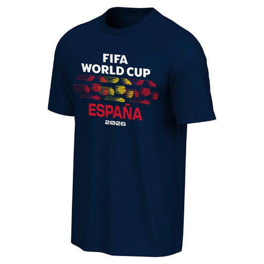 FIFA World Cup 2026 Spain Ball Graphic T-Shirt - Unisex Casual Graphic T Shirt