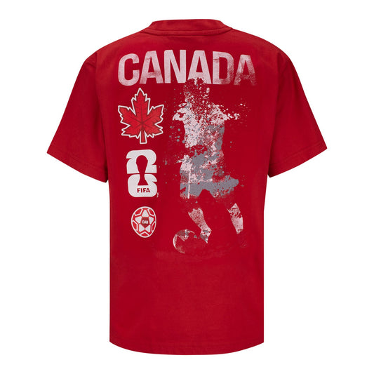 FIFA World Cup 2026 Canada Rise and Strike T-Shirt - Youth Casual Graphic T Shirt