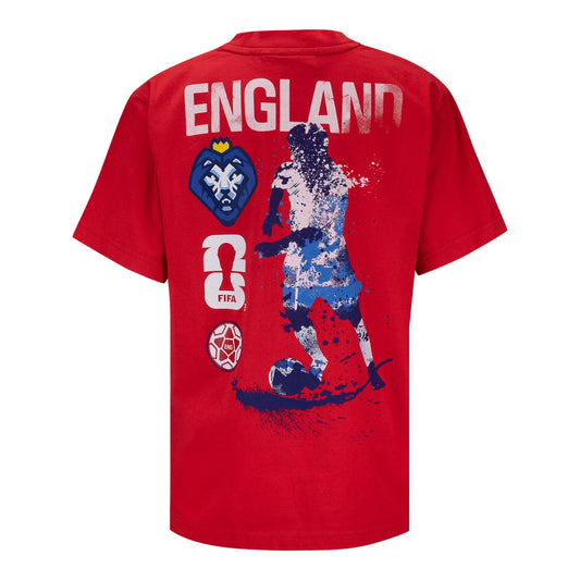 FIFA World Cup 2026 England Rise and Strike T-Shirt - Youth Casual Graphic T Shirt
