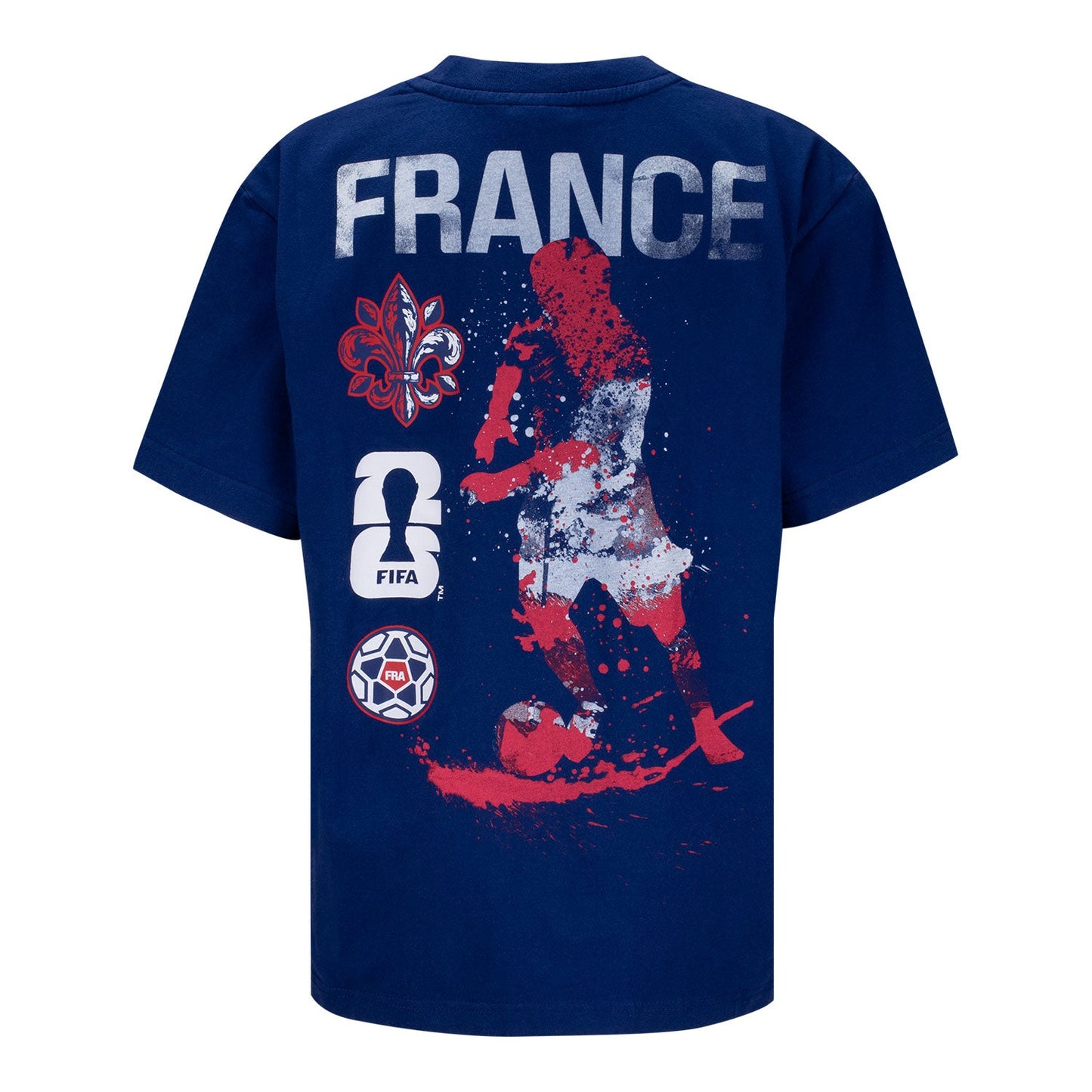 FIFA World Cup 2026 France Rise and Strike T-Shirt - Youth Casual Graphic T Shirt