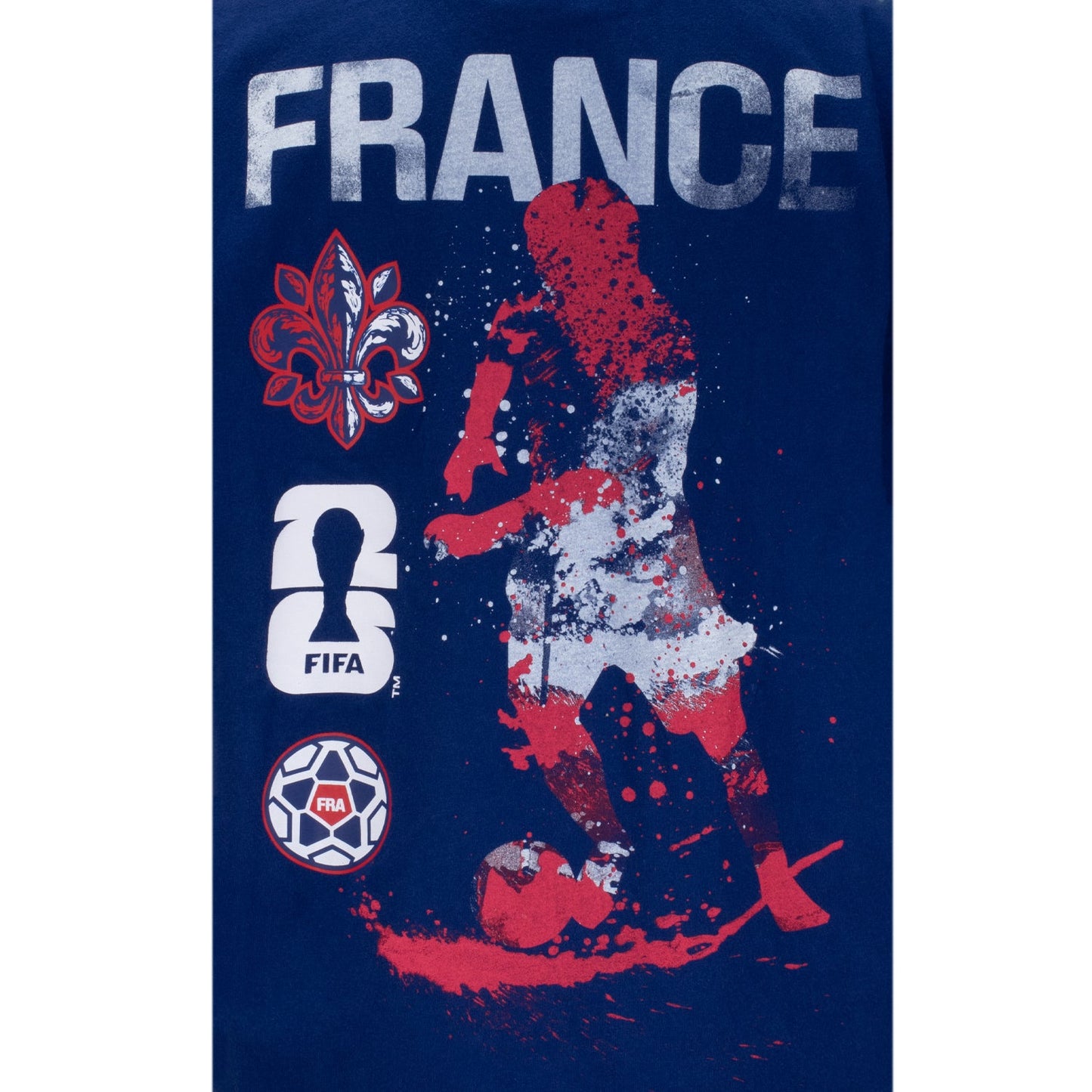 FIFA World Cup 2026 France Rise and Strike T-Shirt - Youth Casual Graphic T Shirt