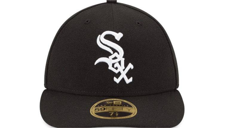 Men's Chicago White Sox New Era Black Authentic Collection On Field Low Profile Game 59FIFTY Fitted Hat Official Team Hat Sports Fan Cap Official NFL Team Hat Football Fan Cap