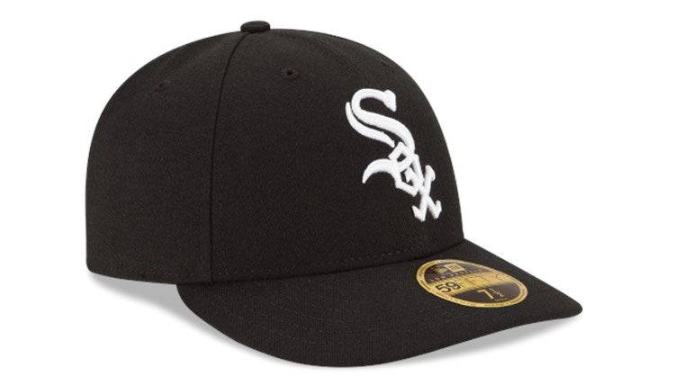 Men's Chicago White Sox New Era Black Authentic Collection On Field Low Profile Game 59FIFTY Fitted Hat Official Team Hat Sports Fan Cap Official NFL Team Hat Football Fan Cap