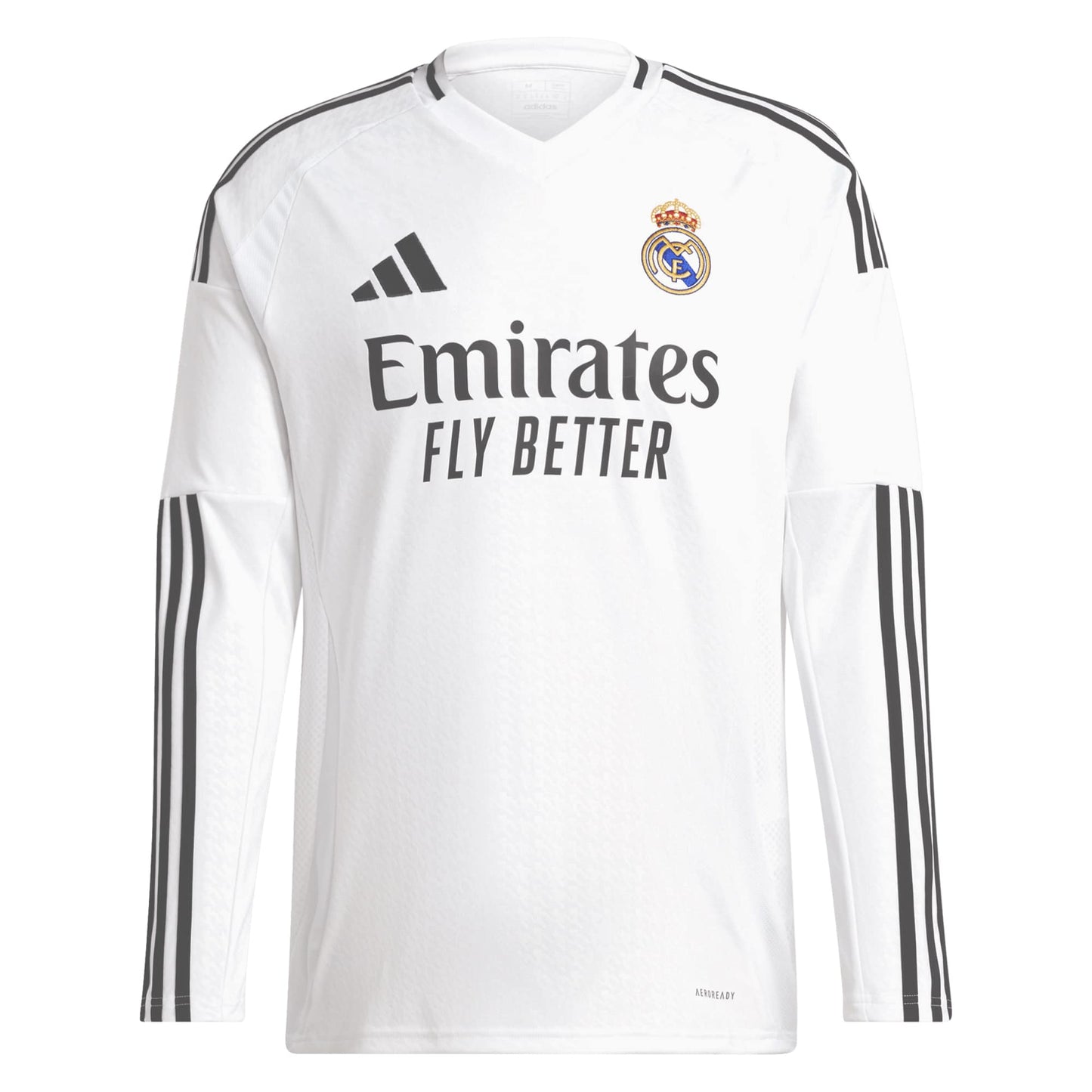 Jude Bellingham Real Madrid Adidas 2024 25 Home Long Sleeve Player Jersey - White Official Team Jersey Sports Fan Apparel