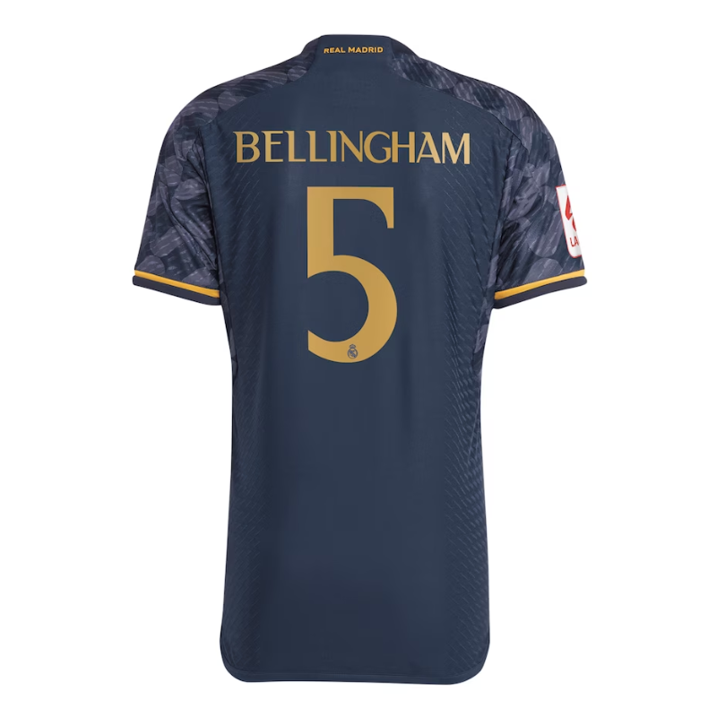 Jude Bellingham Real Madrid Shirt 2023 24 Away Player Jersey - Navy Official Team Jersey Sports Fan Apparel