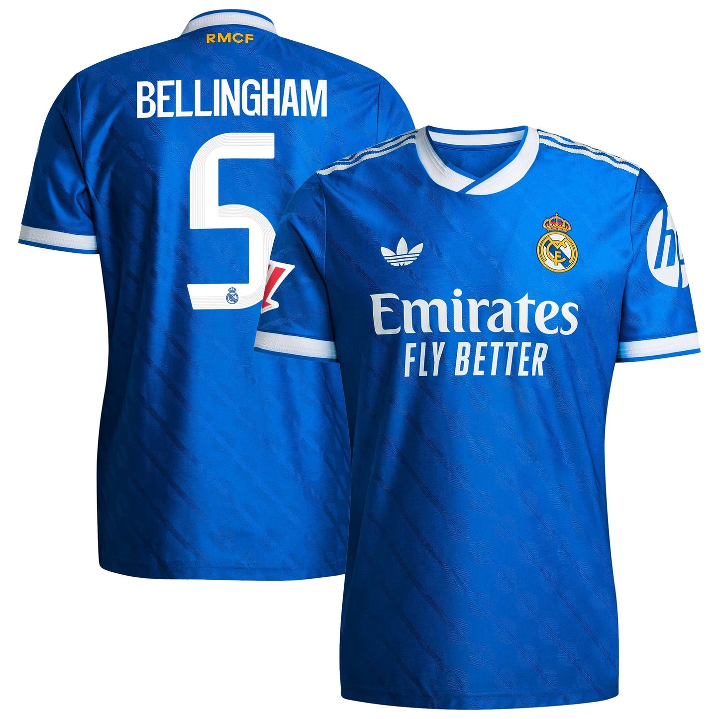 Jude Bellingham Real Madrid adidas 2025 26 Third Player Jersey - Blue Official Team Jersey Sports Fan Apparel