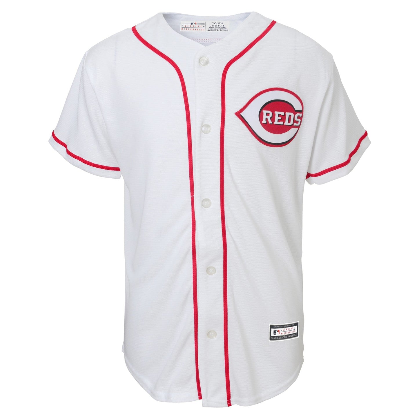 Youth Cincinnati Reds Elly De La Cruz MLB Home Replica Screen Print Jersey Official Team Jersey Sports Fan Apparel Official NFL Team Jersey Football Fan Apparel