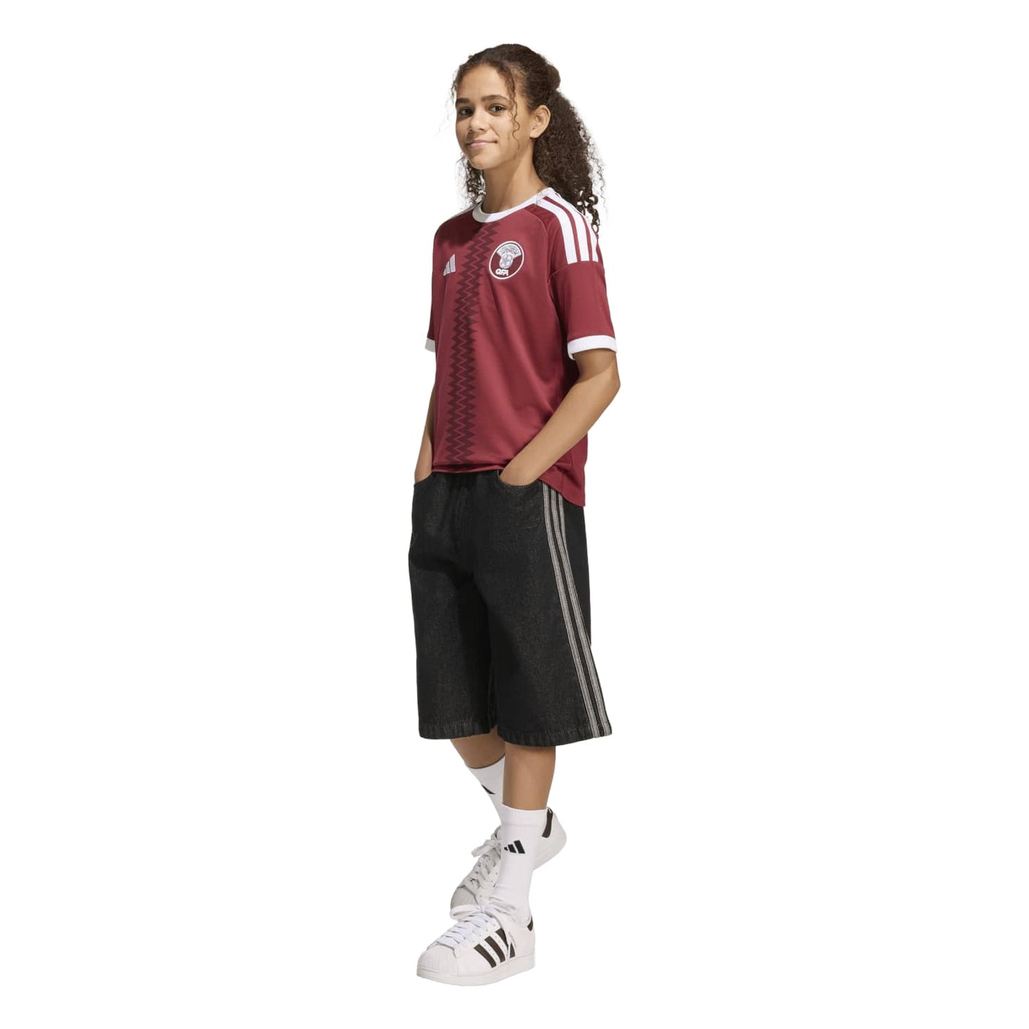 Qatar 26 Away Replica Jersey - Youth Official Team Jersey Sports Fan Apparel