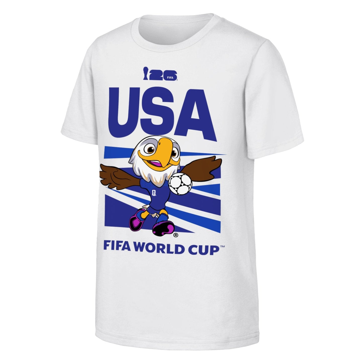 FIFA World Cup 2026 USA Mascot T-Shirt - Youth Casual Graphic T Shirt