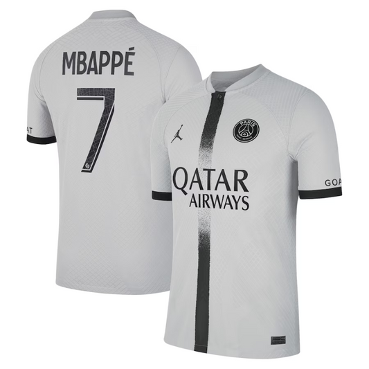 Kylian Mbappé Paris Saint-Germain 2022 23 Away Vapor Match Men s Authentic Jersey - Black Official Team Jersey Sports Fan Apparel