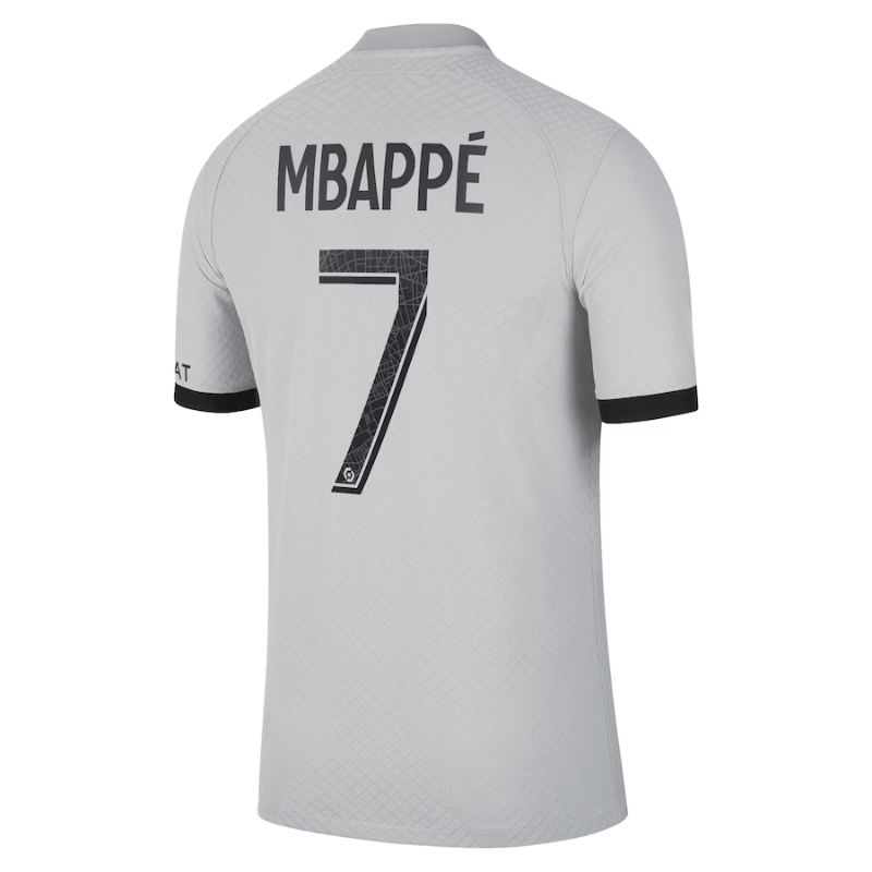 Kylian Mbappé Paris Saint-Germain 2022 23 Away Vapor Match Men s Authentic Jersey - Black Official Team Jersey Sports Fan Apparel