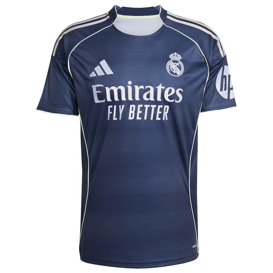 Kylian Mbappé Real Madrid adidas 2025 26 Away Player Jersey - Blue Official Team Jersey Sports Fan Apparel