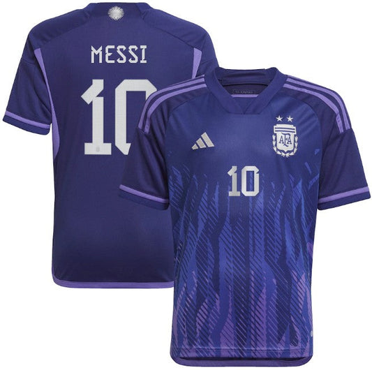 Lionel Messi Argentina National Team Shirt Unisex 2022 23 Away Player Jersey Official Team Jersey Sports Fan Apparel