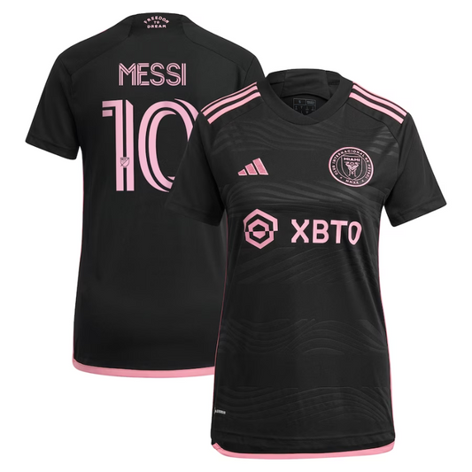 Lionel Messi Inter Miami CF Women s 2023 La Noche Jersey - Black Official Team Jersey Sports Fan Apparel