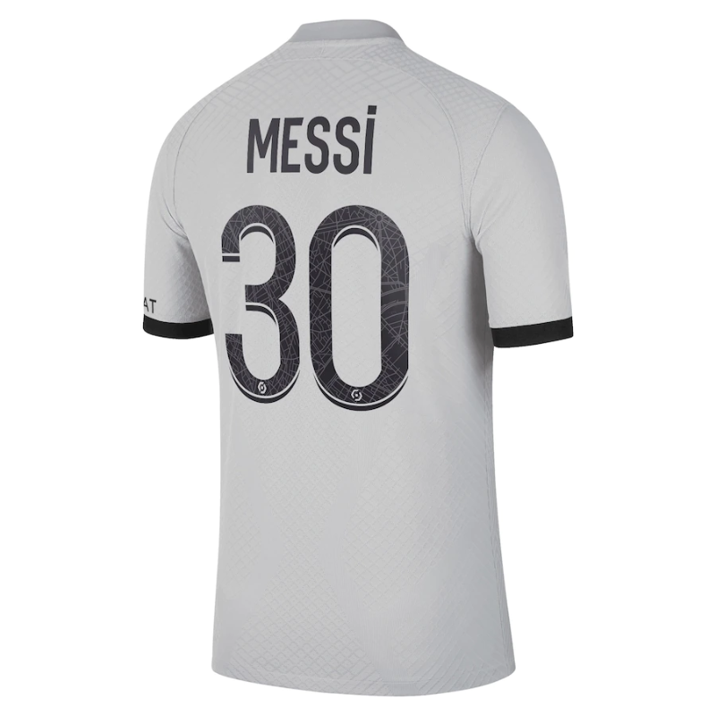 Lionel Messi Paris Saint-Germain 2022 23 Away Vapor Match Men s Authentic Jersey - Black Official Team Jersey Sports Fan Apparel
