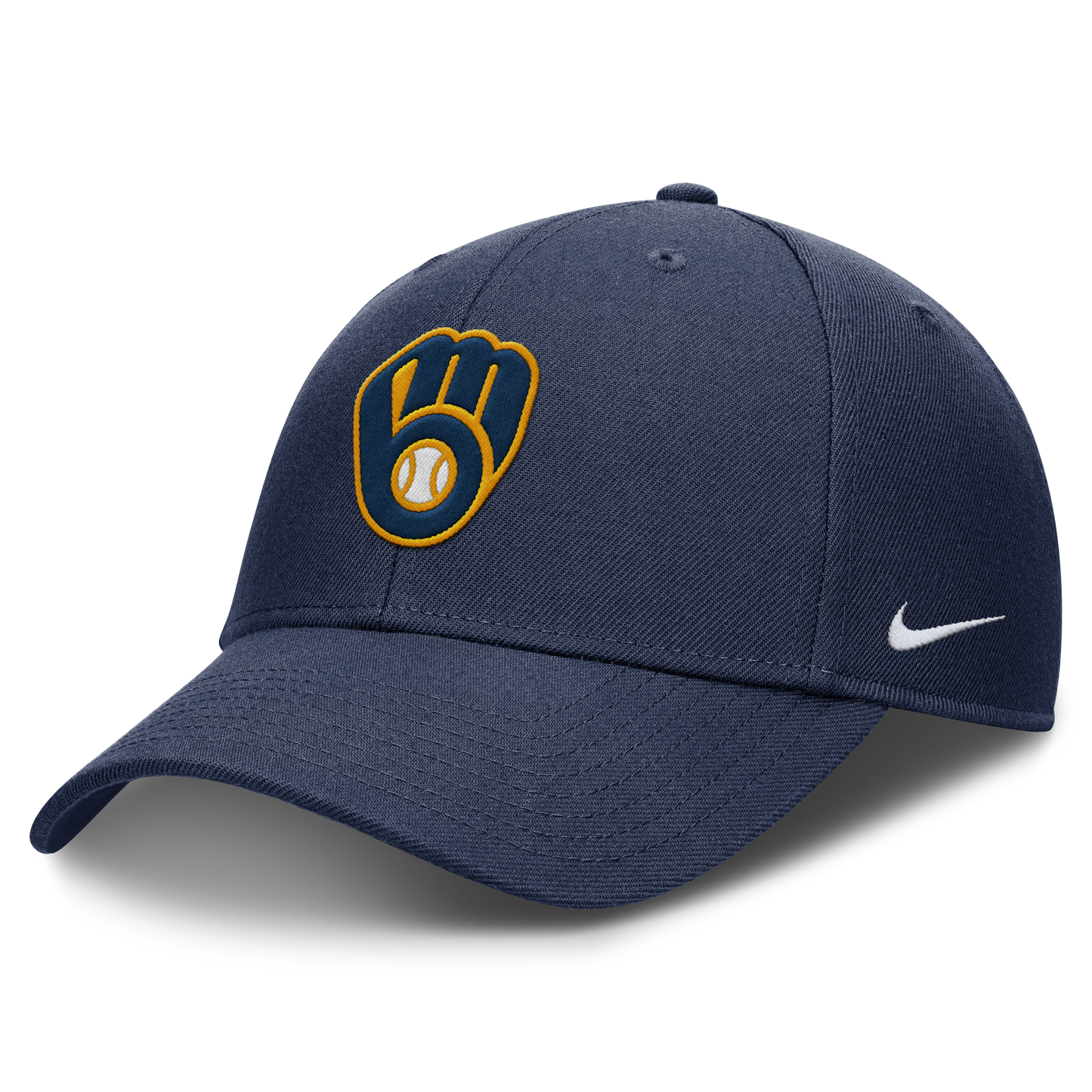 Milwaukee Brewers Nike Navy Club Adjustable Hat Official Team Hat Sports Fan Cap Official NFL Team Hat Football Fan Cap