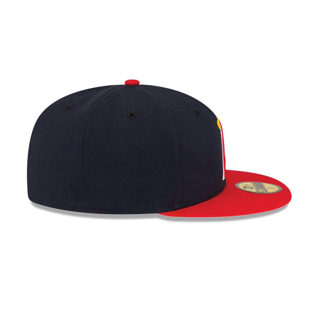 Men's Anaheim Angels New Era Navy/Red Alternate On-Field 59FIFTY Fitted Hat Official Team Hat Sports Fan Cap Official NFL Team Hat Football Fan Cap