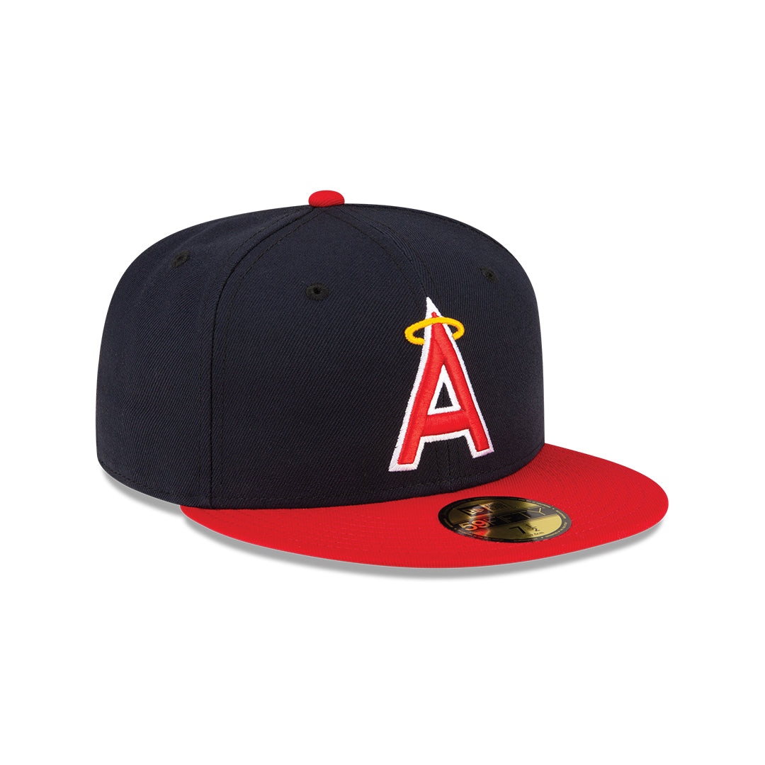 Men's Anaheim Angels New Era Navy/Red Alternate On-Field 59FIFTY Fitted Hat Official Team Hat Sports Fan Cap Official NFL Team Hat Football Fan Cap
