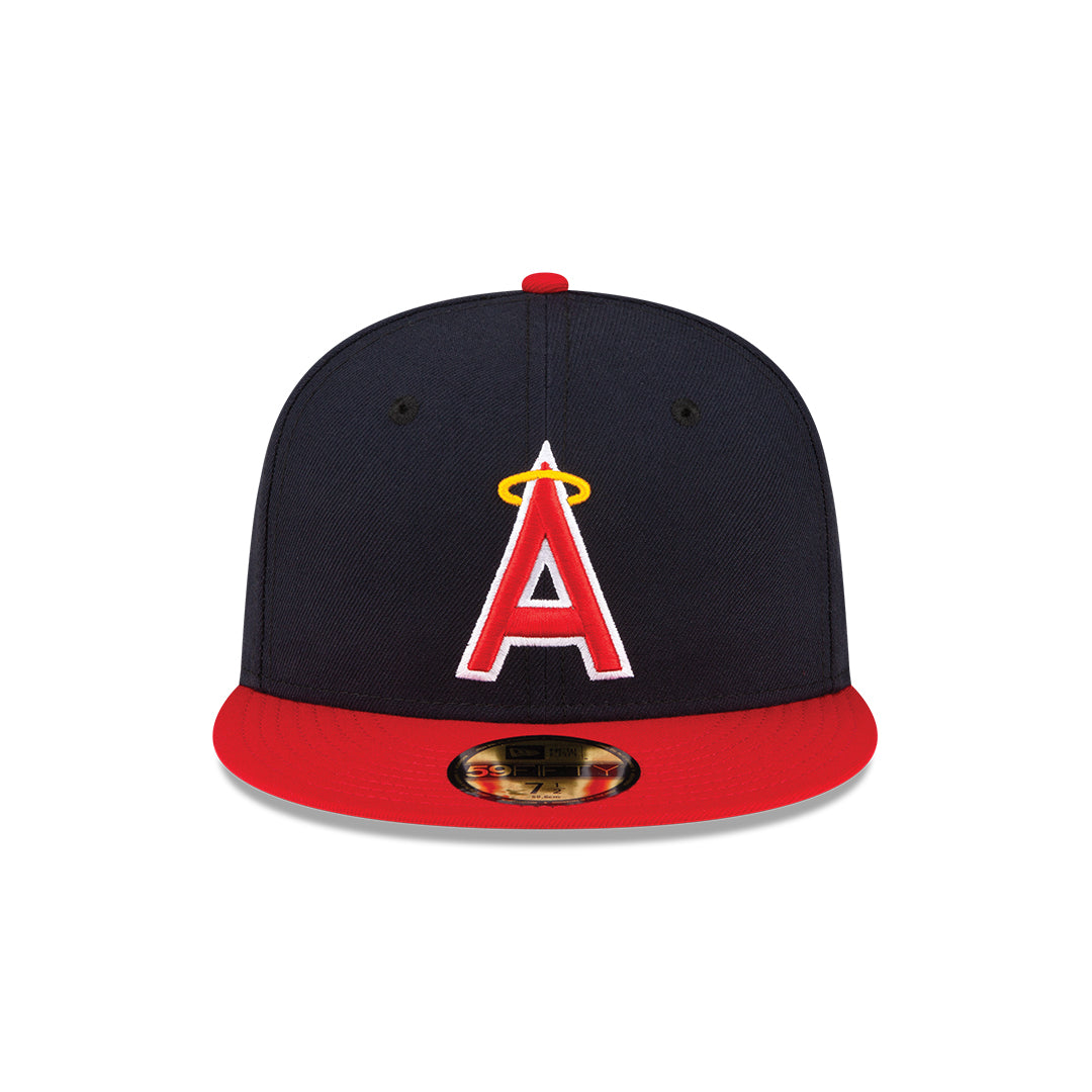 Men's Anaheim Angels New Era Navy/Red Alternate On-Field 59FIFTY Fitted Hat Official Team Hat Sports Fan Cap Official NFL Team Hat Football Fan Cap