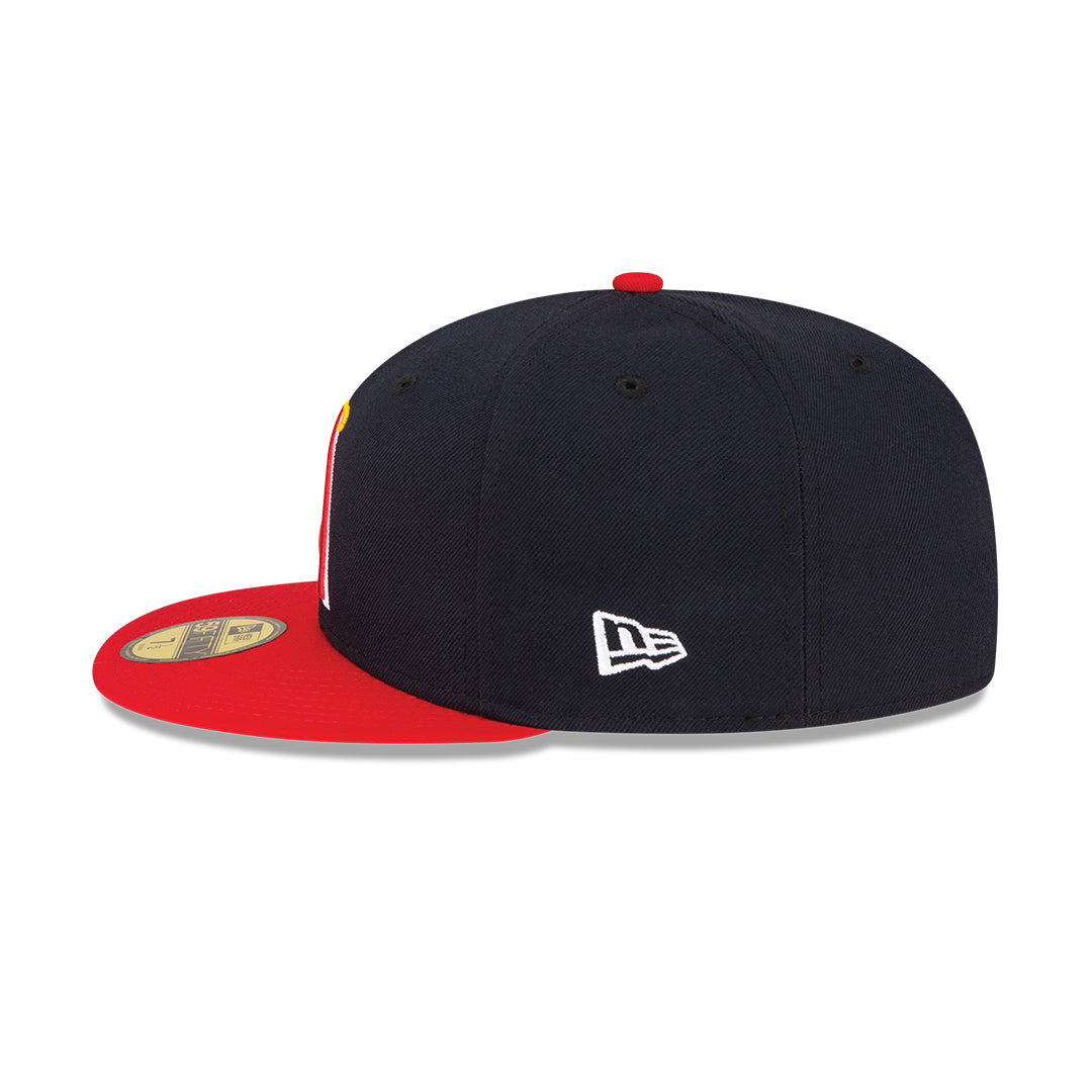 Men's Anaheim Angels New Era Navy/Red Alternate On-Field 59FIFTY Fitted Hat Official Team Hat Sports Fan Cap Official NFL Team Hat Football Fan Cap