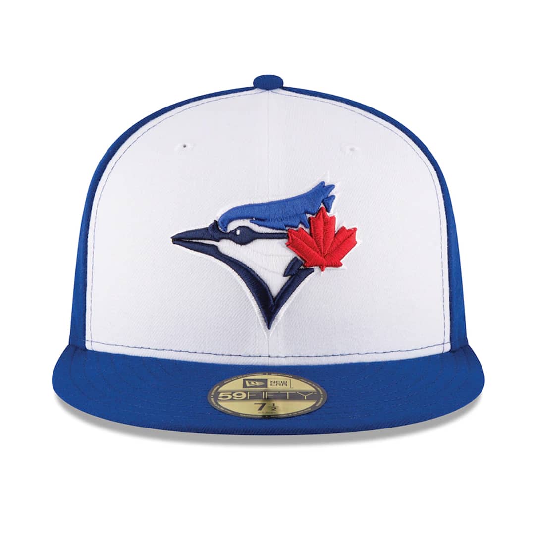 New Era 59Fifty Toronto Blue Jays Alternate 3 Authentic Collection On Field Fitted Hat White Royal Blue Hat Official Team Hat Sports Fan Cap Official NFL Team Hat Football Fan Cap