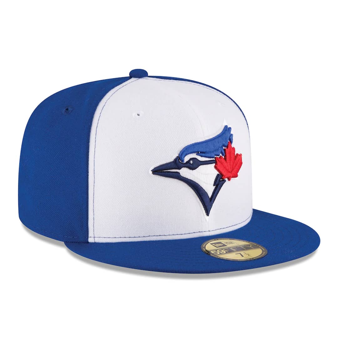 New Era 59Fifty Toronto Blue Jays Alternate 3 Authentic Collection On Field Fitted Hat White Royal Blue Hat Official Team Hat Sports Fan Cap Official NFL Team Hat Football Fan Cap