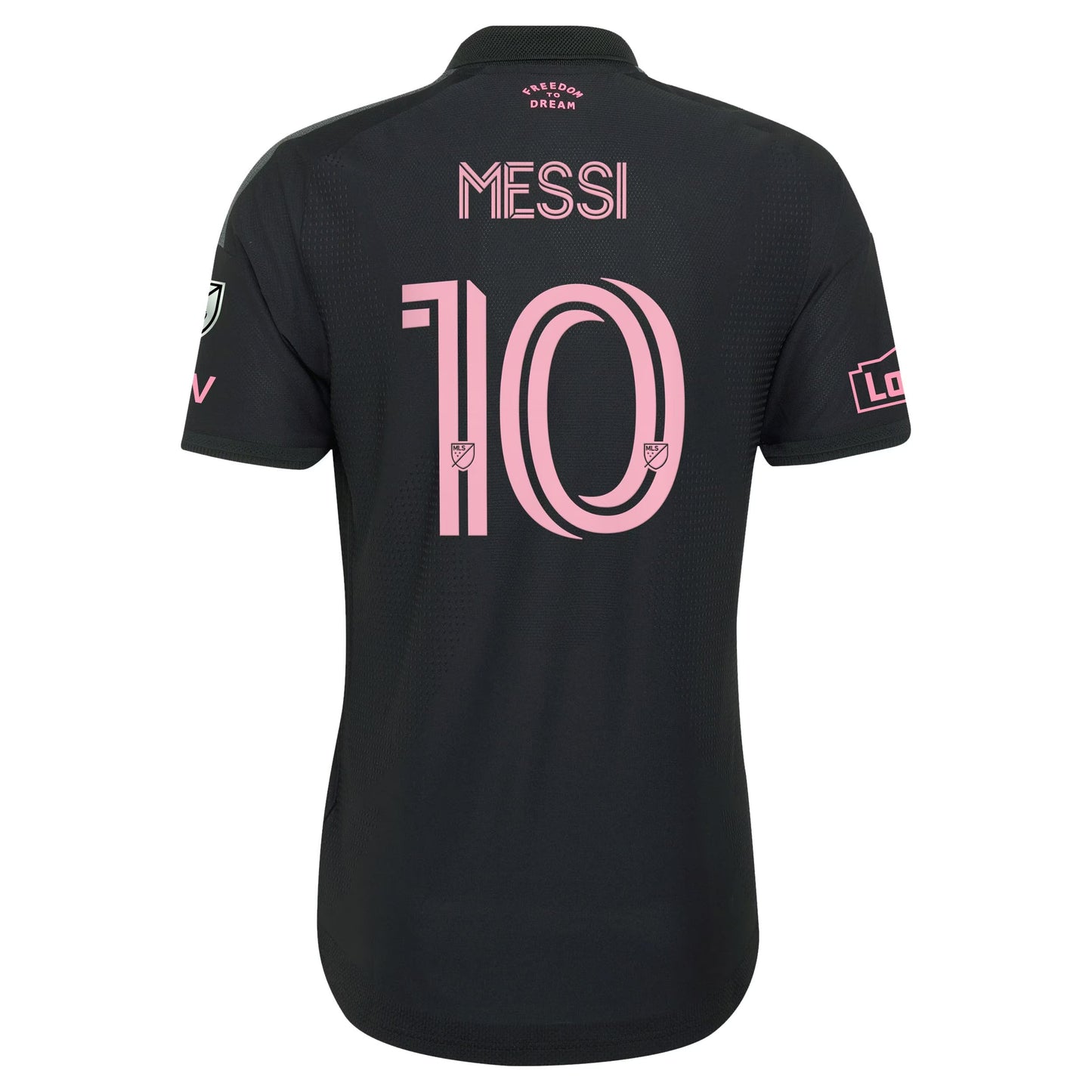 Lionel Messi Inter Miami CF adidas 2026 Presagio Replica Jersey - Black Official Team Jersey Sports Fan Apparel