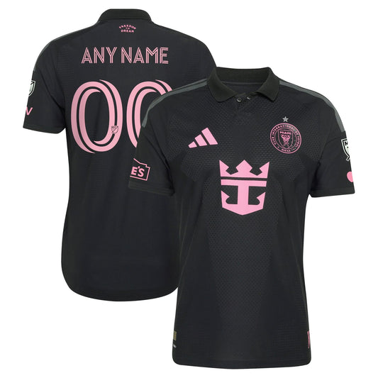 Official Lionel Messi Inter Miami CF adidas 2026 Presagio On-Field Patch Custom Jersey - Black Official Team Jersey Sports Fan Apparel