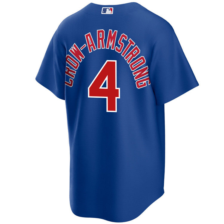 Youth Nike Pete Crow-Armstrong #4 Chicago Cubs Royal Alternate Replica Jersey Official Team Jersey Sports Fan Apparel Official NFL Team Jersey Football Fan Apparel