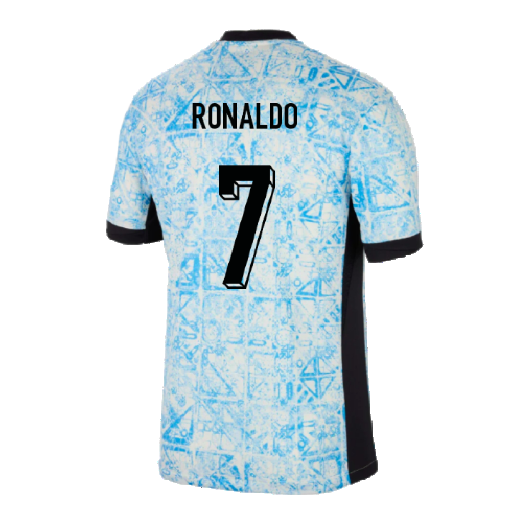 Portugal Nike Away 2024-2025 Ronaldo 7 Authentic Jersey Official Team Jersey Sports Fan Apparel