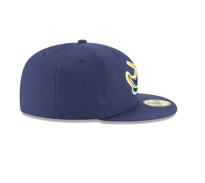 Men's Tampa Bay Rays New Era Navy Game Authentic Collection Alternate On-Field 59FIFTY Fitted Hat Official Team Hat Sports Fan Cap Official NFL Team Hat Football Fan Cap