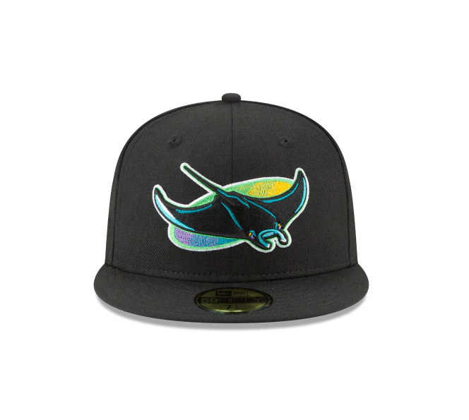 Men's Tampa Bay Devil Rays 1998 Cooperstown Collection Black 59Fifty Fitted Hat Official Team Hat Sports Fan Cap Official NFL Team Hat Football Fan Cap