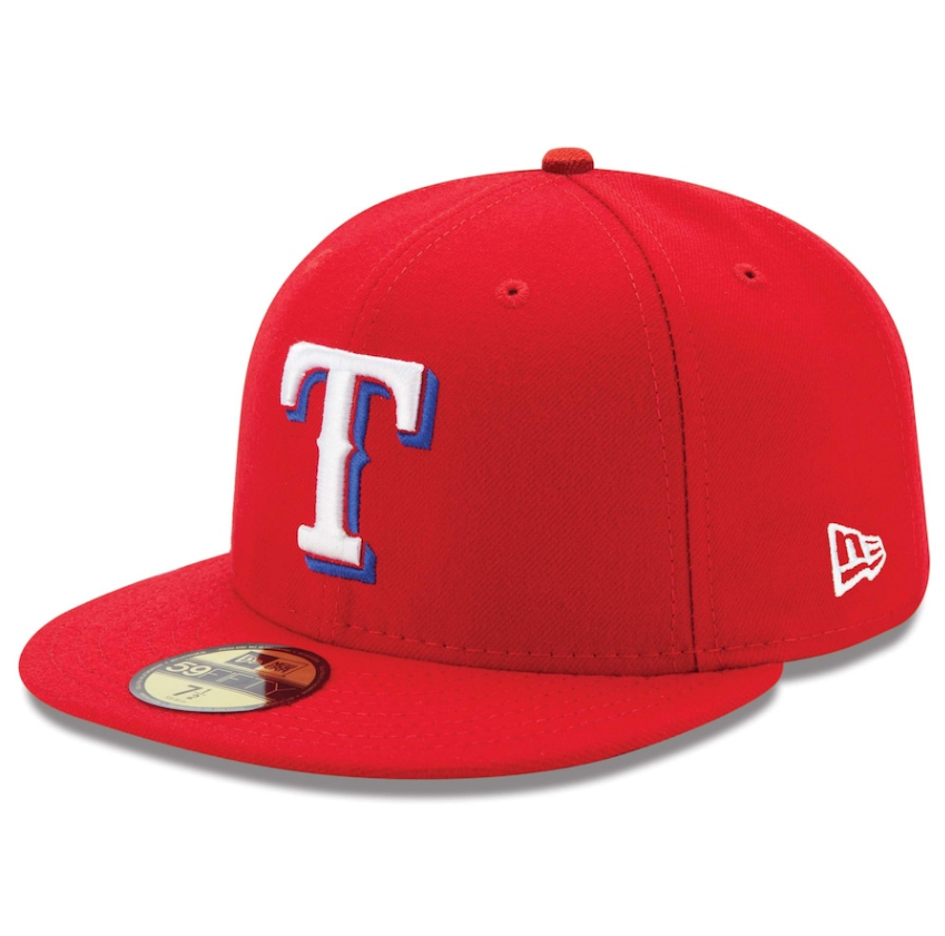 Men's Texas Rangers New Era Red Alternate Authentic Collection On-Field 59FIFTY Fitted Hat Official Team Hat Sports Fan Cap Official NFL Team Hat Football Fan Cap