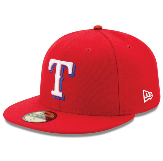 Men's Texas Rangers New Era Red Alternate Authentic Collection On-Field 59FIFTY Fitted Hat Official Team Hat Sports Fan Cap Official NFL Team Hat Football Fan Cap