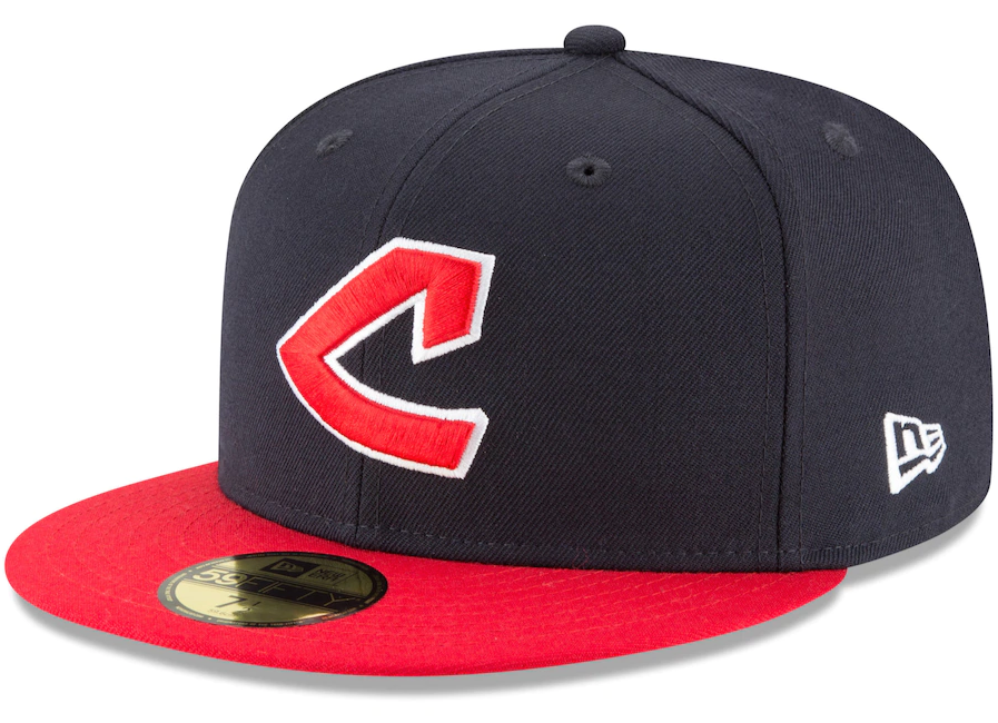 Men's Cleveland Guardians New Era Navy Cooperstown Collection Wool 59FIFTY Fitted Hat Official Team Hat Sports Fan Cap Official NFL Team Hat Football Fan Cap