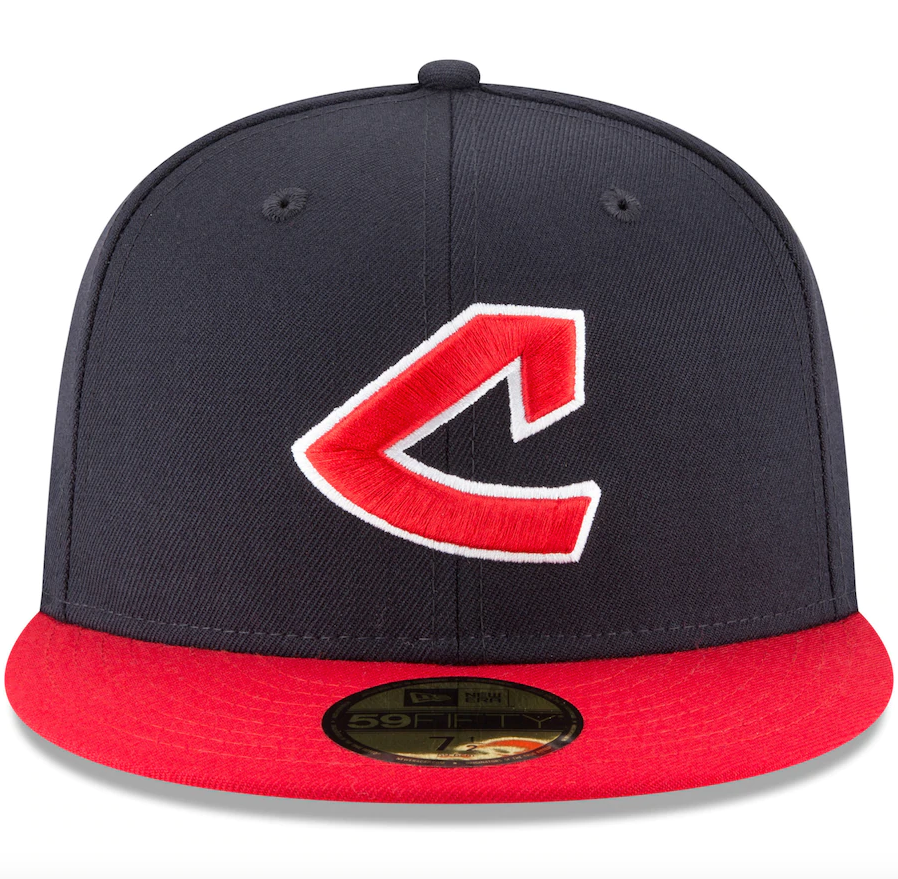 Men's Cleveland Guardians New Era Navy Cooperstown Collection Wool 59FIFTY Fitted Hat Official Team Hat Sports Fan Cap Official NFL Team Hat Football Fan Cap