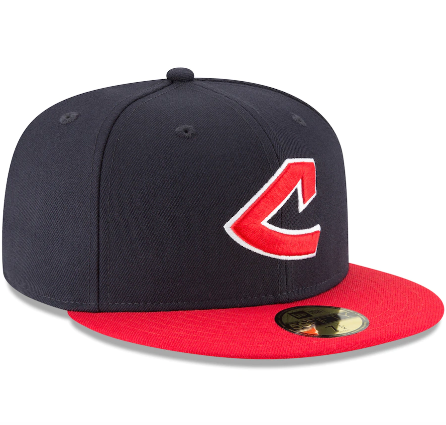 Men's Cleveland Guardians New Era Navy Cooperstown Collection Wool 59FIFTY Fitted Hat Official Team Hat Sports Fan Cap Official NFL Team Hat Football Fan Cap