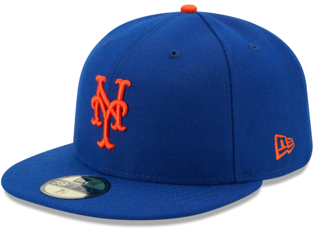 Men's New York Mets New Era Royal Authentic Collection On Field 59FIFTY Fitted Hat Official Team Hat Sports Fan Cap Official NFL Team Hat Football Fan Cap