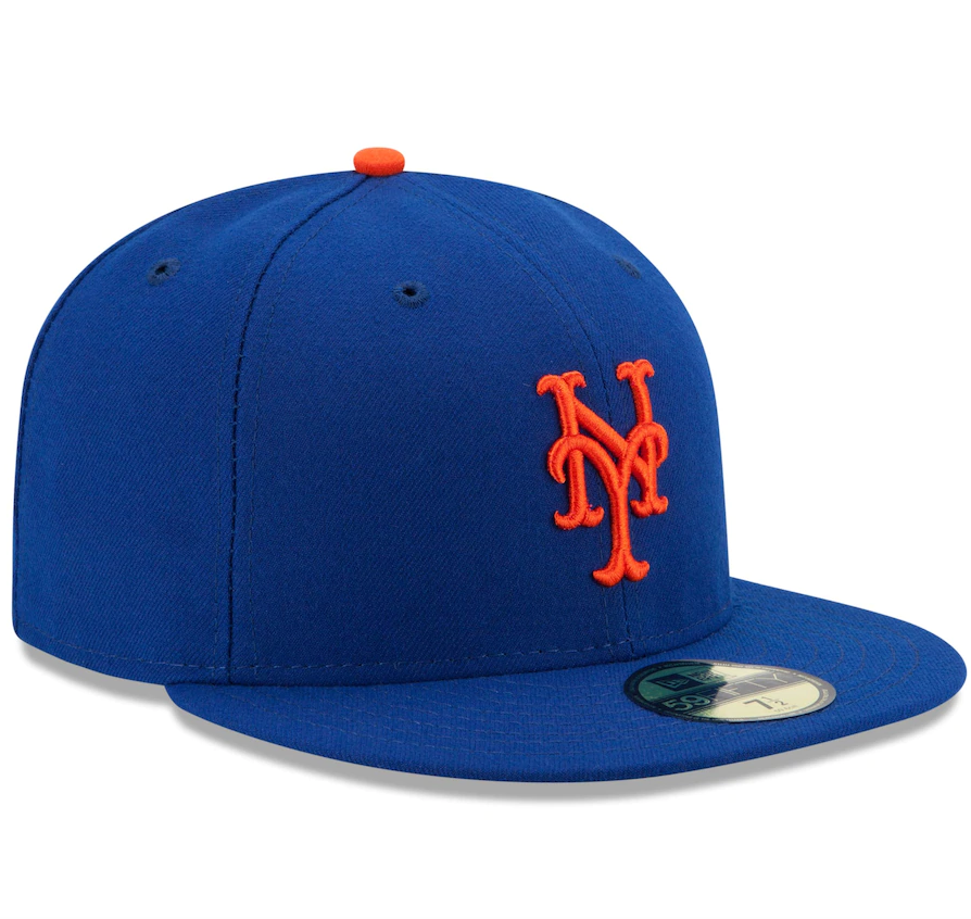 Men's New York Mets New Era Royal Authentic Collection On Field 59FIFTY Fitted Hat Official Team Hat Sports Fan Cap Official NFL Team Hat Football Fan Cap