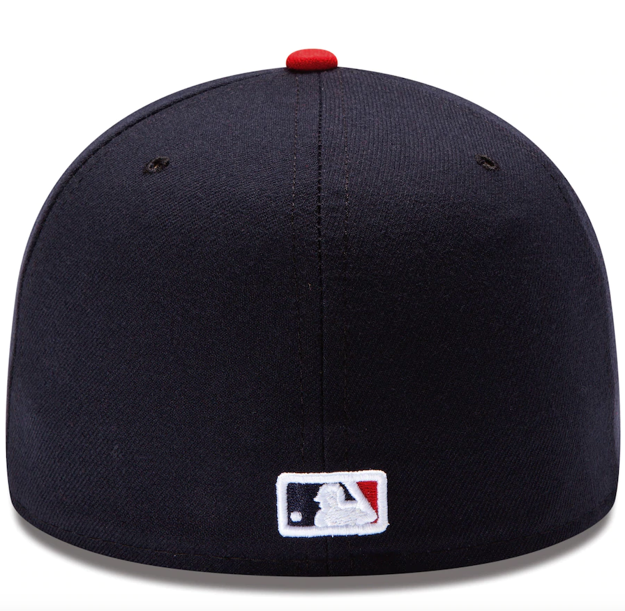 Men's Atlanta Braves New Era Navy/Red Home Authentic Collection On-Field 59FIFTY Fitted Hat Official Team Hat Sports Fan Cap Official NFL Team Hat Football Fan Cap