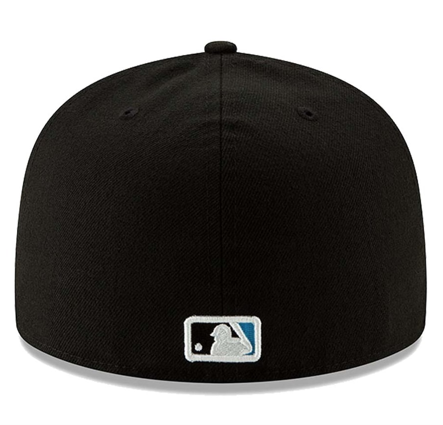 Men's Miami Marlins New Era Black Authentic Collection On-Field 59FIFTY Fitted Hat Official Team Hat Sports Fan Cap Official NFL Team Hat Football Fan Cap