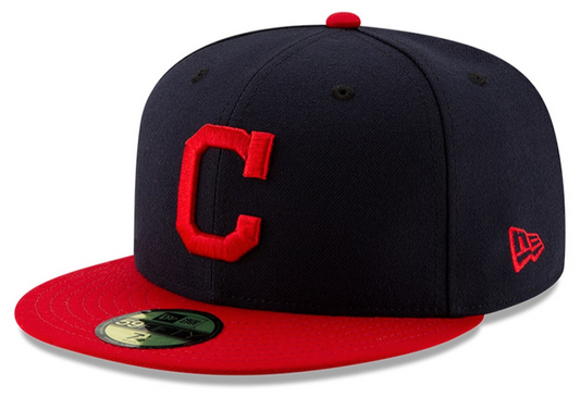 Men's Cleveland Guardians New Era Navy/Red Home Authentic Collection On-Field 59FIFTY Fitted Hat Official Team Hat Sports Fan Cap Official NFL Team Hat Football Fan Cap