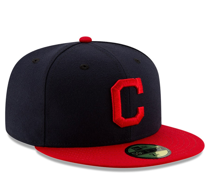 Men's Cleveland Guardians New Era Navy/Red Home Authentic Collection On-Field 59FIFTY Fitted Hat Official Team Hat Sports Fan Cap Official NFL Team Hat Football Fan Cap