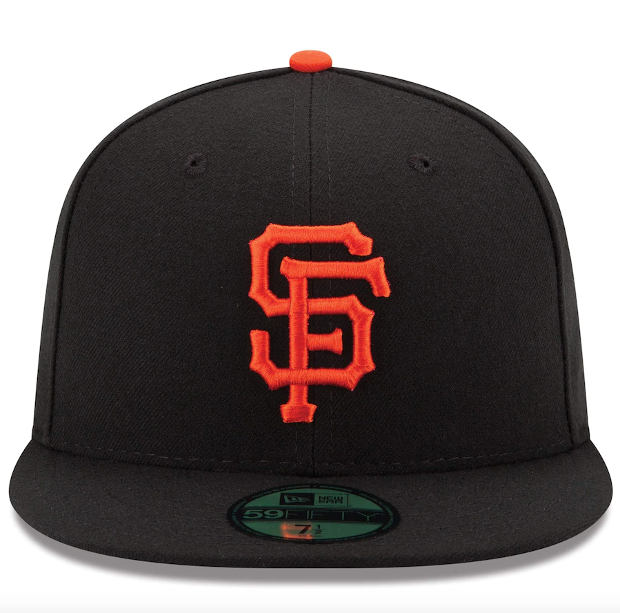 Men's San Francisco Giants New Era Black Game Authentic Collection On-Field 59FIFTY Fitted Hat Official Team Hat Sports Fan Cap Official NFL Team Hat Football Fan Cap