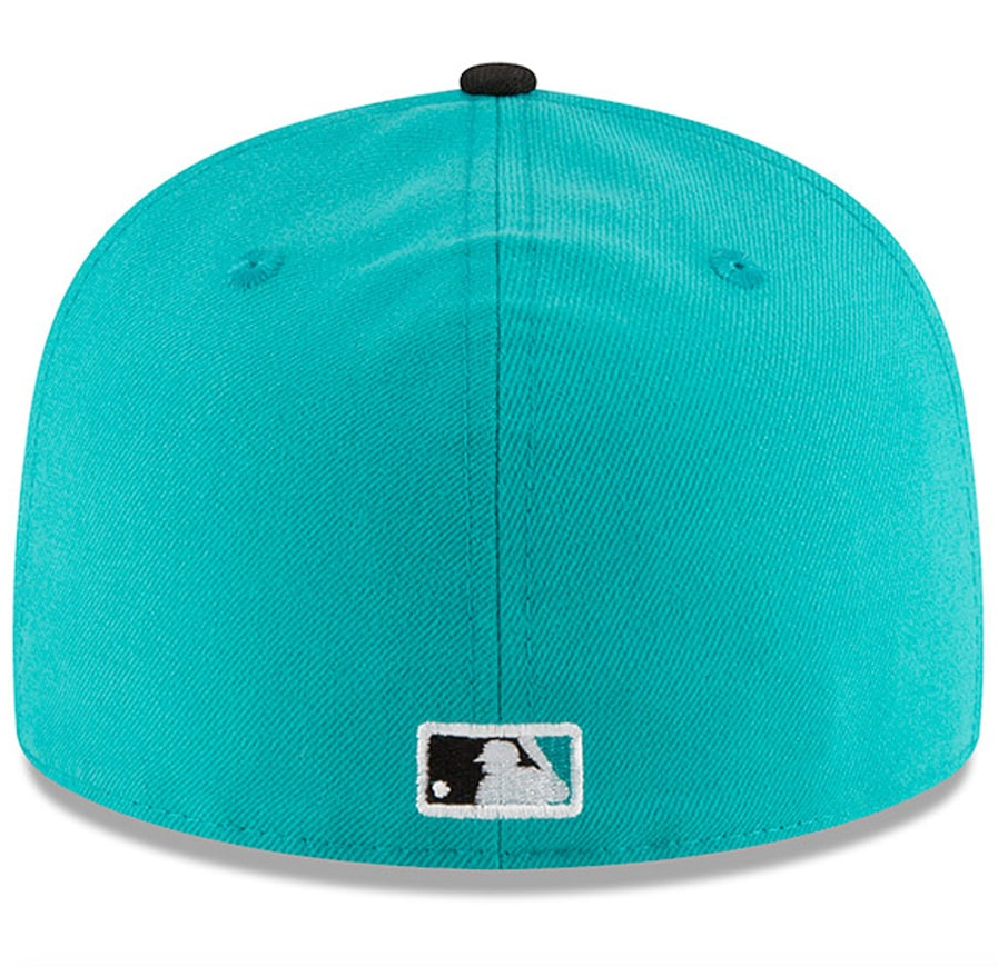 Men's Florida Marlins New Era Aqua 1997 World Series Wool 59FIFTY Fitted Hat Official Team Hat Sports Fan Cap Official NFL Team Hat Football Fan Cap